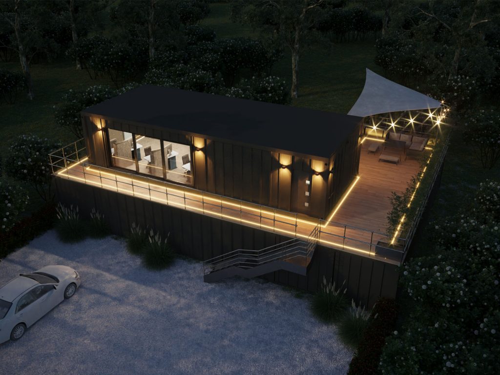 Salient Office External Night time