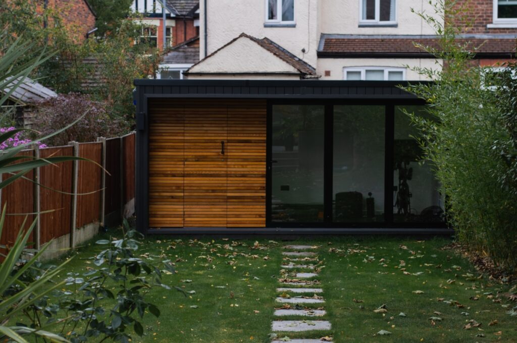 Daylight Exterior of a bespoke garden room by Divergent Concepts